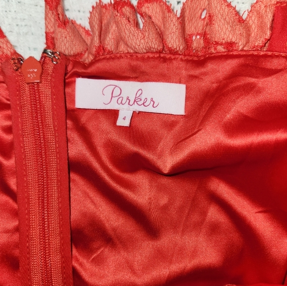 Parker Off The Shoulder Lace Dress Size 4 - Picture 8 of 14